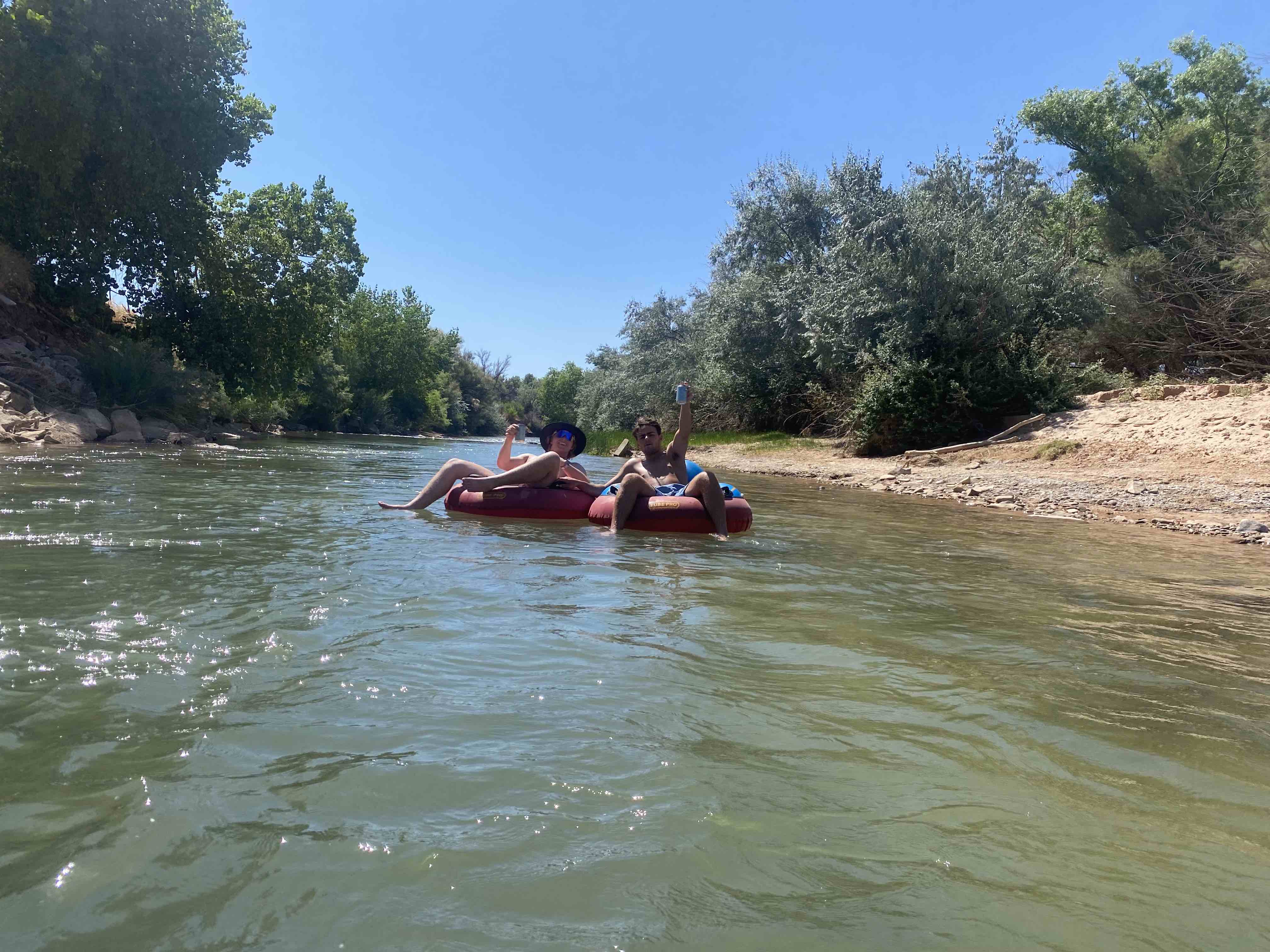 River Tubing Down The Virgin River